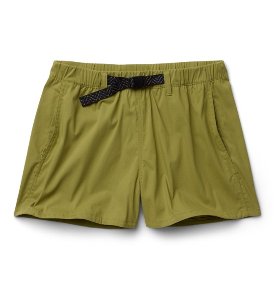 Front view of Summit Stretch Women's Climbing Shorts showcasing the elastic waistband and pockets.