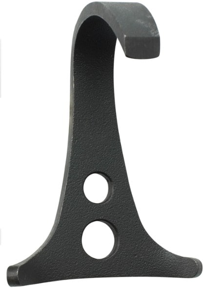 Black Diamond grappling hook angled view highlighting its stability for outdoor climbing.